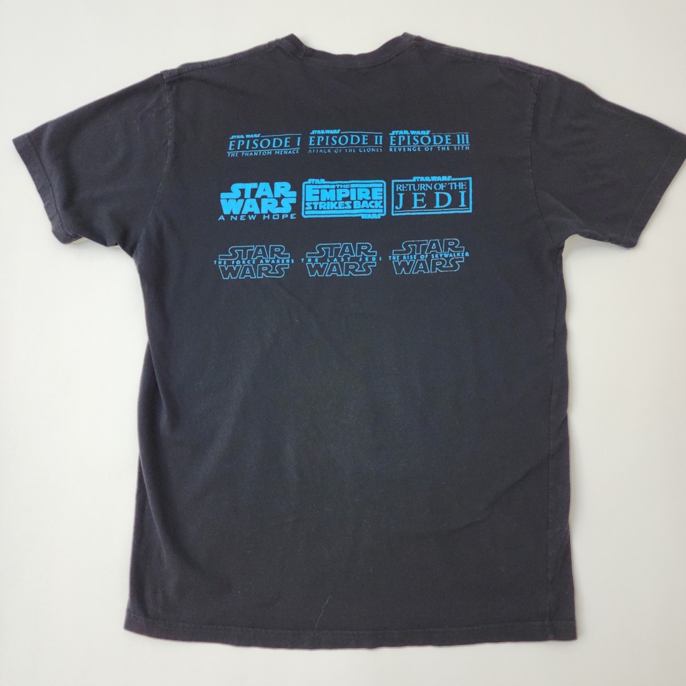 Star Wars Mad Engine Mens Large Black T-Shirt Movie Logo Saga Graphic Tee LG - Picture 2 of 8